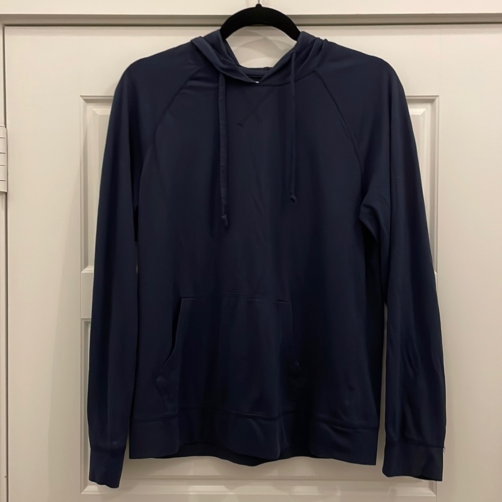 Women's Public Opinion‎ Navy Hoodie size medium